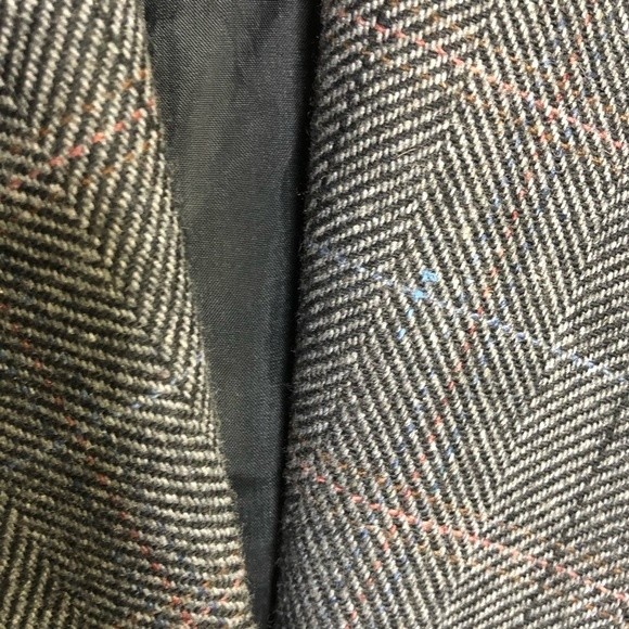 Vintage Sasson Grey Wool Blend Blazer Skirt Suit Set Size 8 - Picture 5 of 8